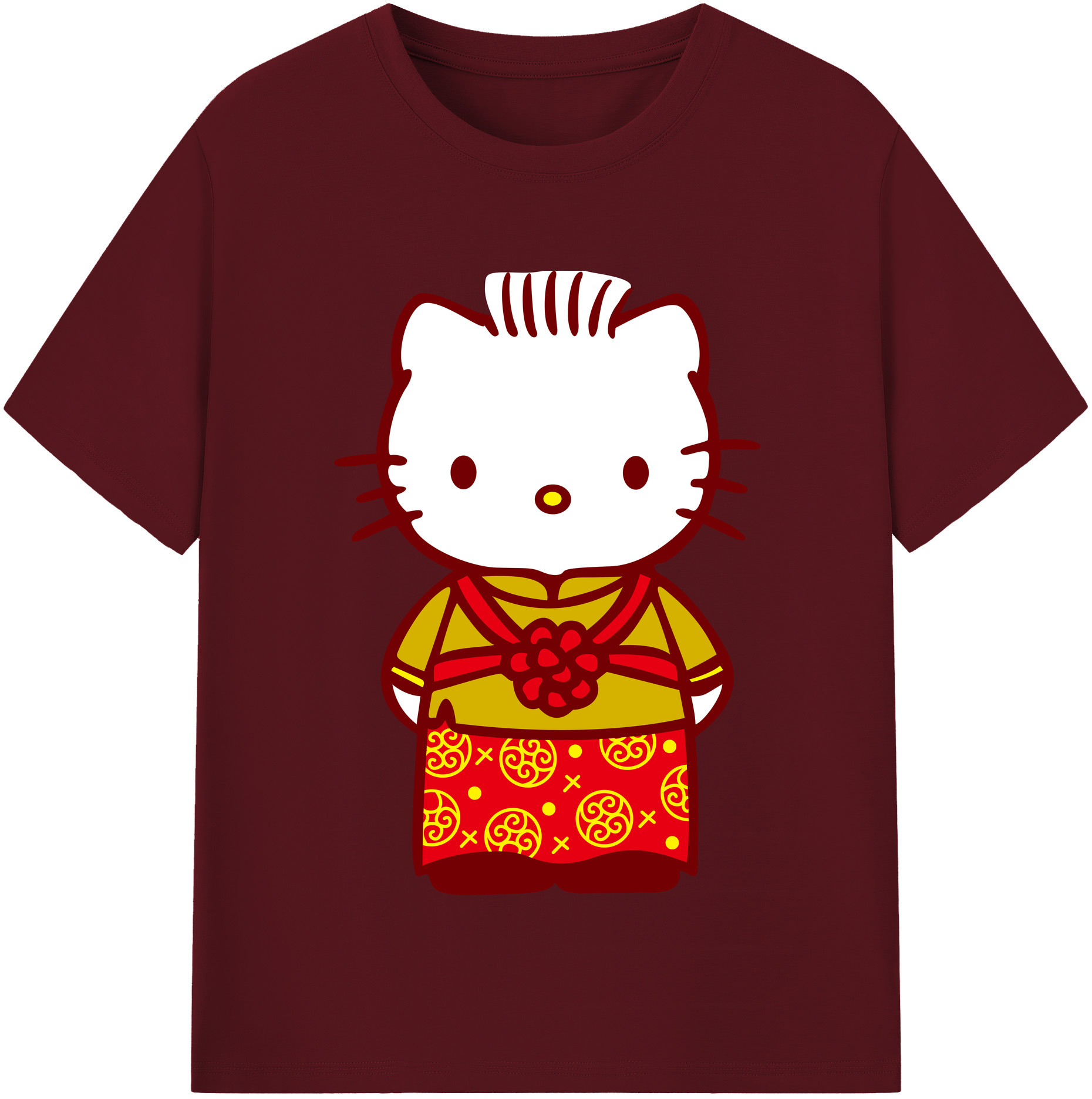 （画像用） Hello Kitty ハローキティ 綿100％半袖Tシャツ（フロントプリント）